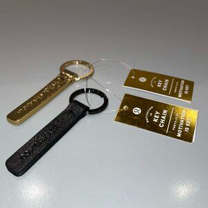 LOT OF 2 – Lululemon Motivation Is Key Chains Gold & Silver